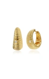 Yvonne Léon 9k Gold Diamond Hoop Earrings In Gold