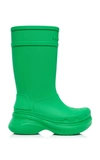Balenciaga Green Crocs Edition Boots In Green