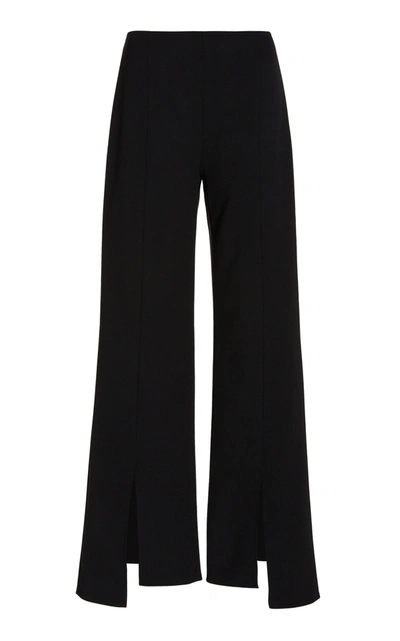 Ganni Twill Suiting Pants F6607 In Black