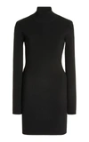 Nanushka Women's Mollie Chain-detailed Open-back Knit Mini Dress In Black
