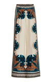 La Doublej Florence-print Silk Twill Palazzo Pants In Print