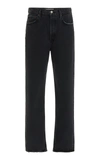 Agolde 90s Pinch Waist Long Rigid High-rise Straight-leg Jeans In Dark Wash