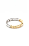 YVONNE LÉON ALLIANCE 18K WHITE AND YELLOW DIAMOND RING