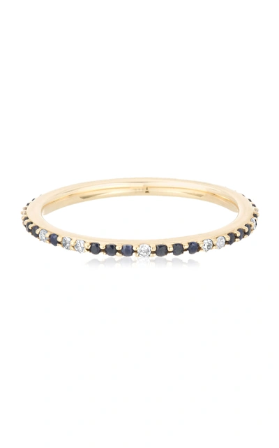 Adina Reyter Women's Diana 14k Yellow Gold Sapphire; Diamond Eternity Ring In Blue