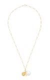 ALIGHIERI WOMEN'S THE MOON FEVER PEARL 24K GOLD-PLATED NECKLACE