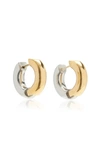 AEYDE WOMEN'S LAURIE MEDIUM GOLD AND SILVER-PLATED HOOP EARRINGS