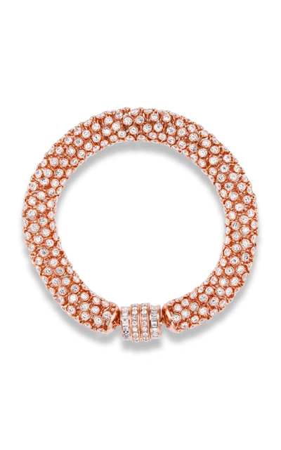 Gemella Jewels Dancing Queen Bracelet In Rose Gold With Diamonds In White