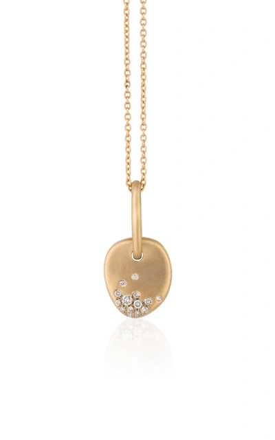Nada Ghazal Urban Winter 18k Yellow Gold Diamond Mini Necklace