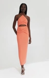 SIGNIFICANT OTHER WOMEN'S HALLIE CUTOUT TWISTED RIBBED JERSEY MAXI DRESS