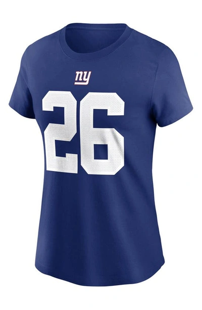 Nike Saquon Barkley Royal New York Giants Name & Number T-shirt