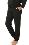 Cache Coeur Sweet Home Maternity Lounge Pants In Black