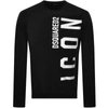 Dsquared2 Printed Logo Sweatshirt In Black