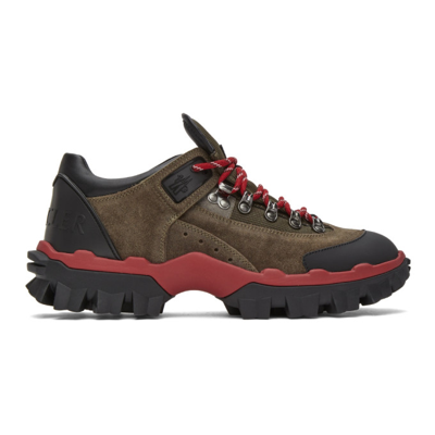 Moncler Brown Henry Hiking Boots In 270 Oatmeal