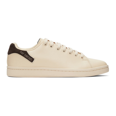Raf Simons Orion Faux-leather Low-top Sneakers In Neutrals