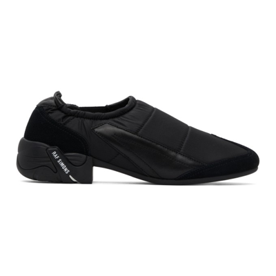 Raf Simons Solaris-22 Quilted Low-heel Loafers In Black