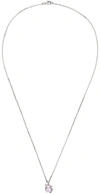 ALAN CROCETTI SILVER & PINK FLARE NECKLACE