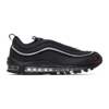 Nike Black Air Max 97 Sneakers In Black/black/sport Red/white