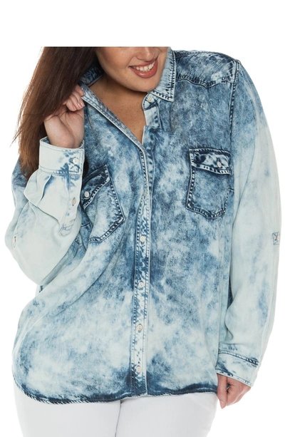 Slink Jeans Tencel® Denim Western Shirt In Ferris