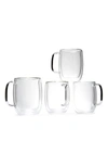 Zwilling Sorrento Plus Double Wall Glass Mugs In Glass