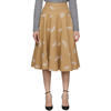 ERDEM BEIGE WOOL STARLA SKIRT