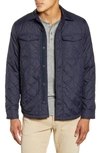 The Normal Brand Regular Fit Quilted Nylon Jacket In Navy