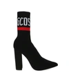 Gcds 110mm Pointy Logo Knit Sock Boots In Multicolor