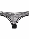 OFF-WHITE OFF-WHITE WOMEN'S BLACK POLYAMIDE BRIEF,OWUA038F21FAB0011000 M