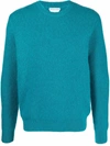 BOTTEGA VENETA BOTTEGA VENETA MEN'S LIGHT BLUE WOOL SWEATER,680181V1D904467 M