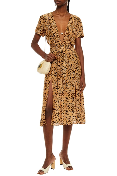 Pleated Dress Leopard Print Midi Wrap Dress ASOS DESIGN Wraparound Pleated Midi  Dress In Floral Print