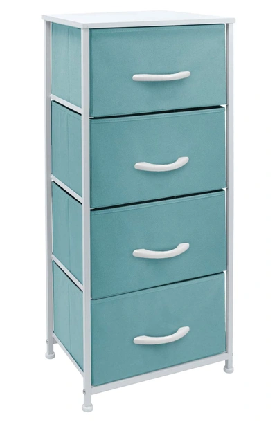 Sorbus 4-drawer Chest Dresser In Aqua