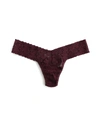 Hanky Panky Signature Lace Low Rise Thong Sale In Brown
