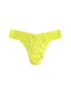 Hanky Panky Signature Lace Original Rise Thong Sale In Yellow