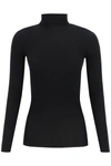 Wardrobe.nyc Release 05 Roll-neck Ribbed Merino-wool Sweater In Black (black)