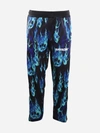 BARROW TECHNICAL FABRIC TROUSERS WITH ALL-OVER CONTRASTING PRINT,029560 -200