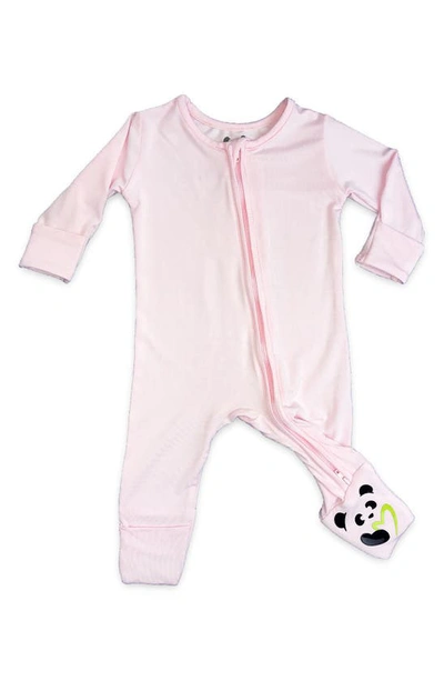 Bellabu Bear Babies' Kids' Blush Convertible Footie Pajamas In Light Pink