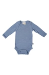 Kyte Baby Babies' Long Sleeve Bodysuit In Slate