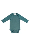 Kyte Baby Kids' Long Sleeve Bodysuit In Emerald