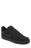 Nike Court Vision Low Sneaker In Black/ Black