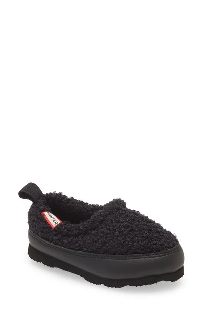 Hunter Kids' Little Boy's & Boy's Sherpa Flats In Black