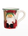 Vietri Old St. Nick Mug - Skiing