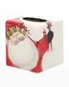 Vietri Old St. Nick Tissue Box