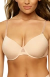 Felina Women's So Smooth Modal Everyday Demi T-shirt Bra In Warm Nude