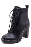 Bcbgeneration Women's Parina Heeled Leather Boots In Black
