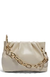 House Of Want Chill Vegan Leather Frame Clutch In Winter White