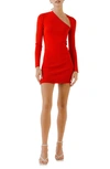 Endless Rose Cutout Long Sleeve Minidress In Red