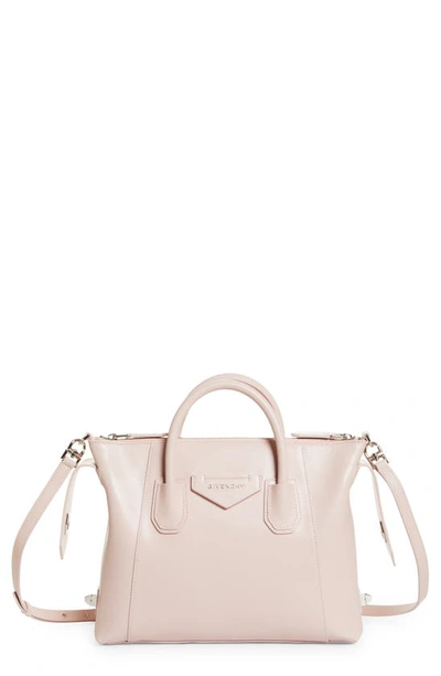 Givenchy Small Antigona Soft Leather Satchel In 682-blush Pink