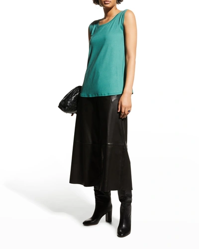 Masai Elisa Sleeveless Jersey Top In Smoke Pine