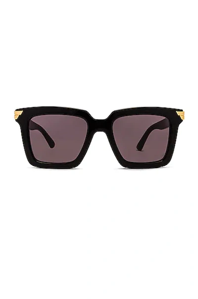 Bottega Veneta Original 05 Oversize Sunglasses In Shiny Black