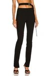 Helmut Lang Panel Waist-strap Skinny Trousers In Black