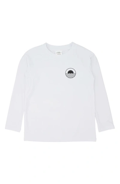 Feather 4 Arrow Kids' Icon Long Sleeve Rashguard In White